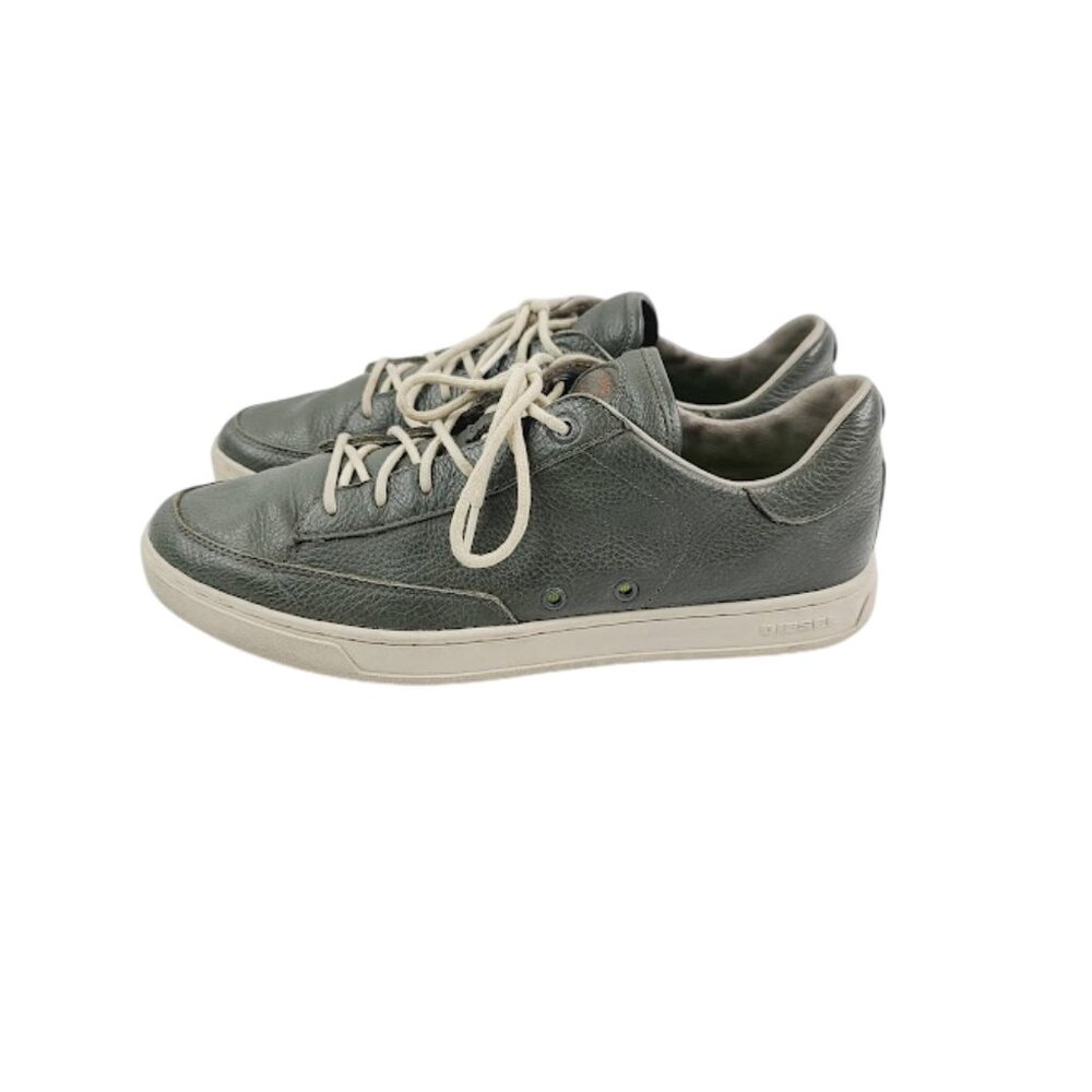 Diesel Men's Dark Green Great Beyond‎ Low Top Leather Athletic Sneaker Size 9